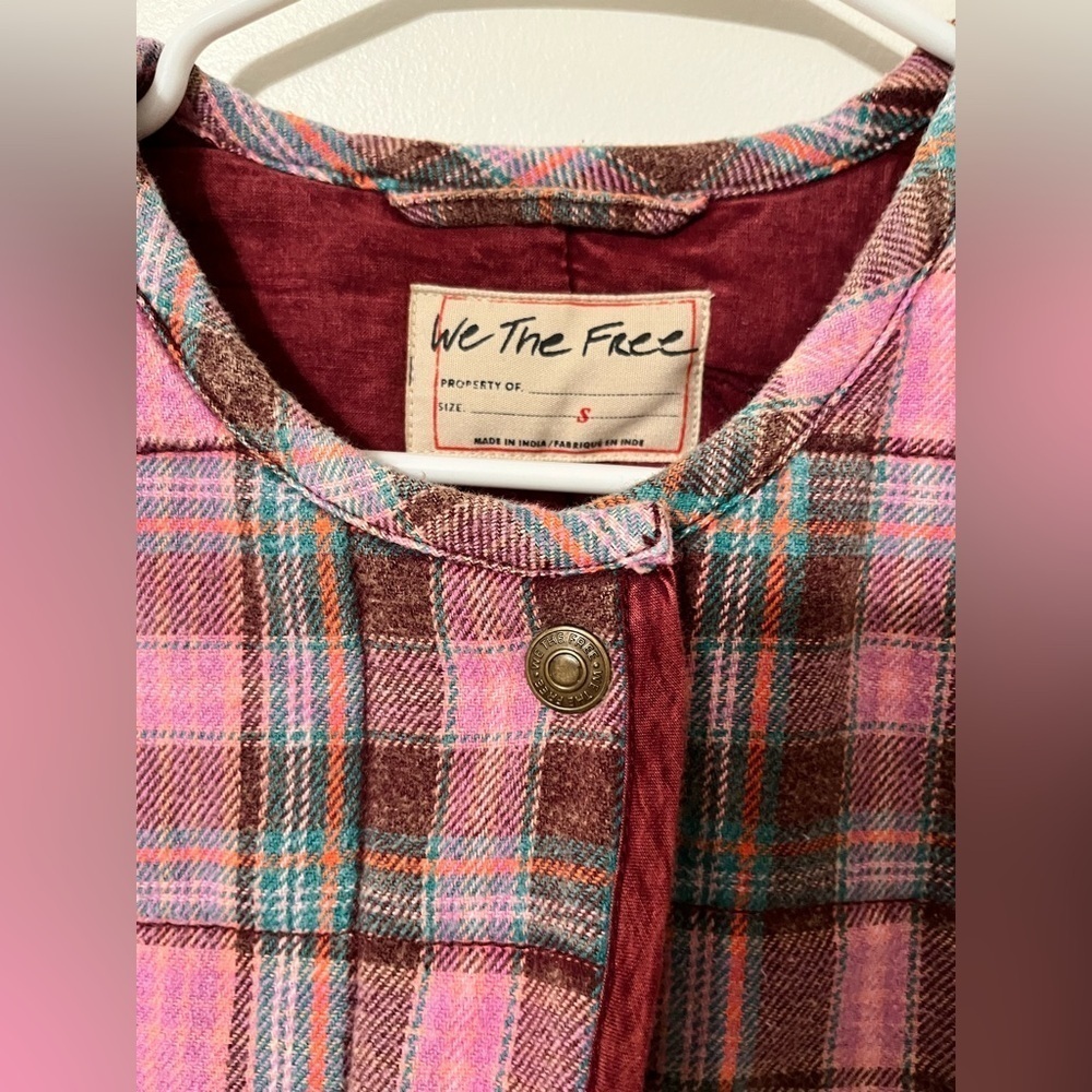 Free People We The Free Starry Plaid Vest - Picture 9 of 12